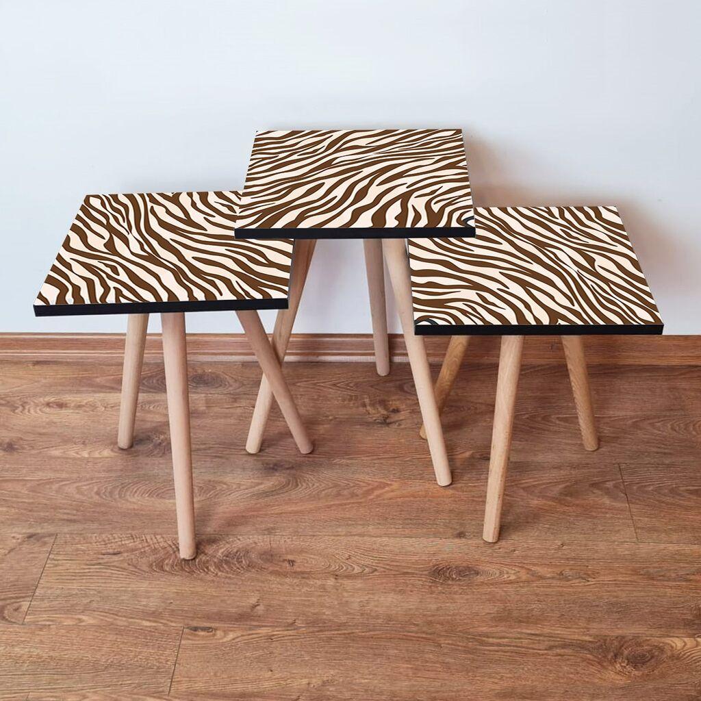 Комплет масички за кафе Hanah Home 3Shp150, 3 парчиња, шарени