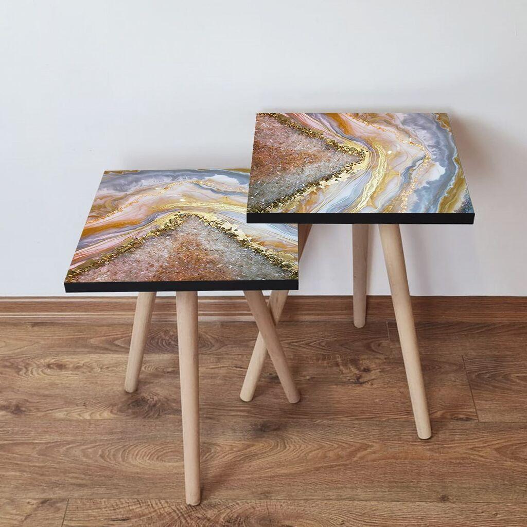 Комплет масички за кафе Hanah Home 2Shp126, 2 парчиња, сива