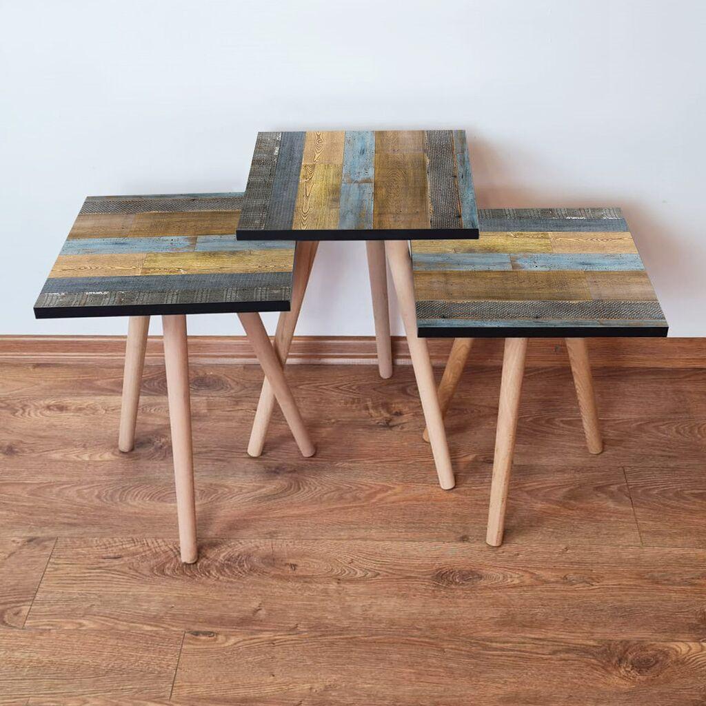 Комплет масички за кафе Hanah Home 3Shp2, 3 парчиња, шарени