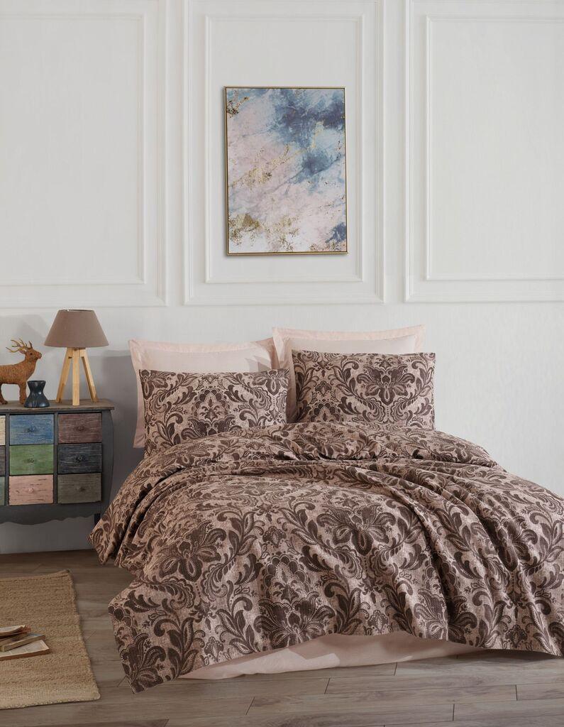 L'essentiel Maison Set Навлака за јорган и навлака за перница Muster, 160x230 cm, кафеава