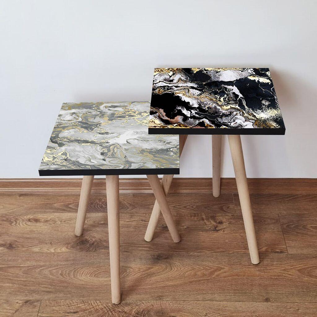 Комплет масички за кафе Hanah Home 2Shp315, 2 парчиња, шарени