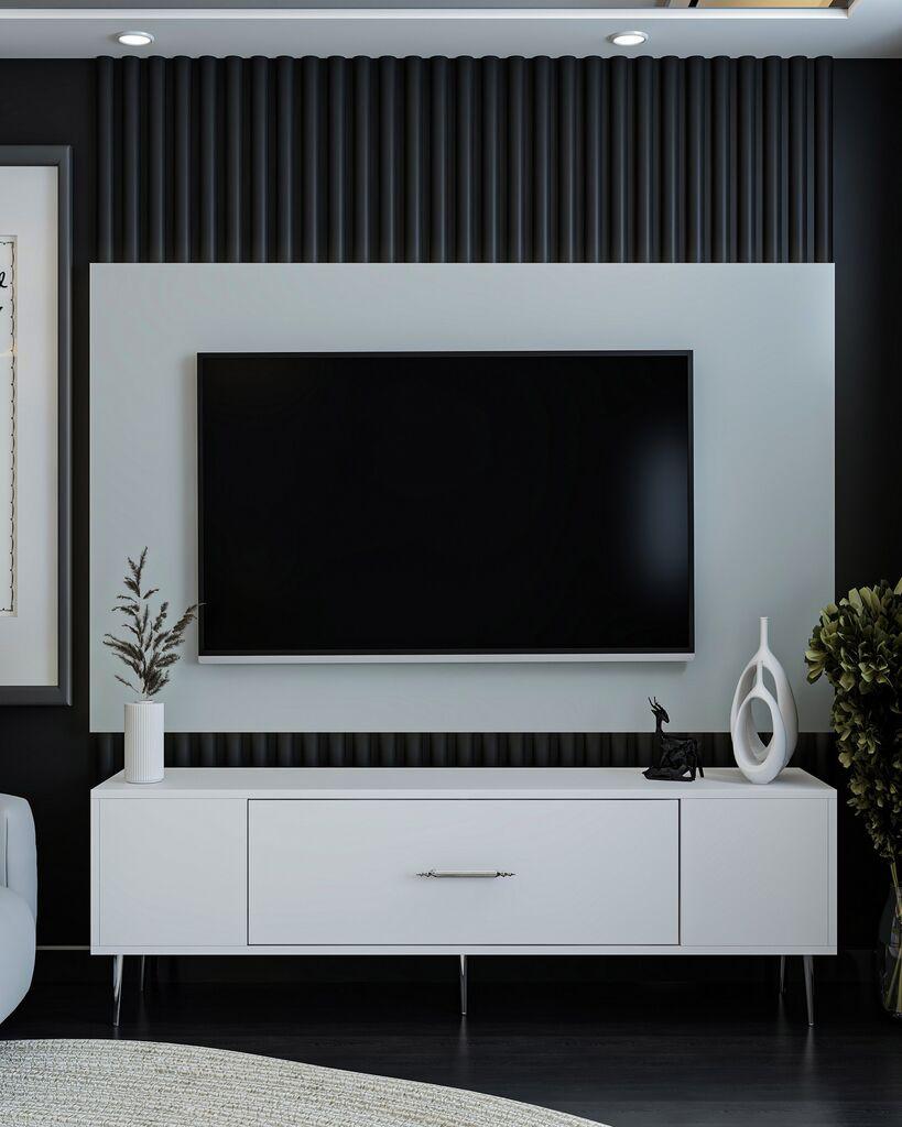 Комода Hanah Home TV Deco, 150x48,2x29,6 см, бела