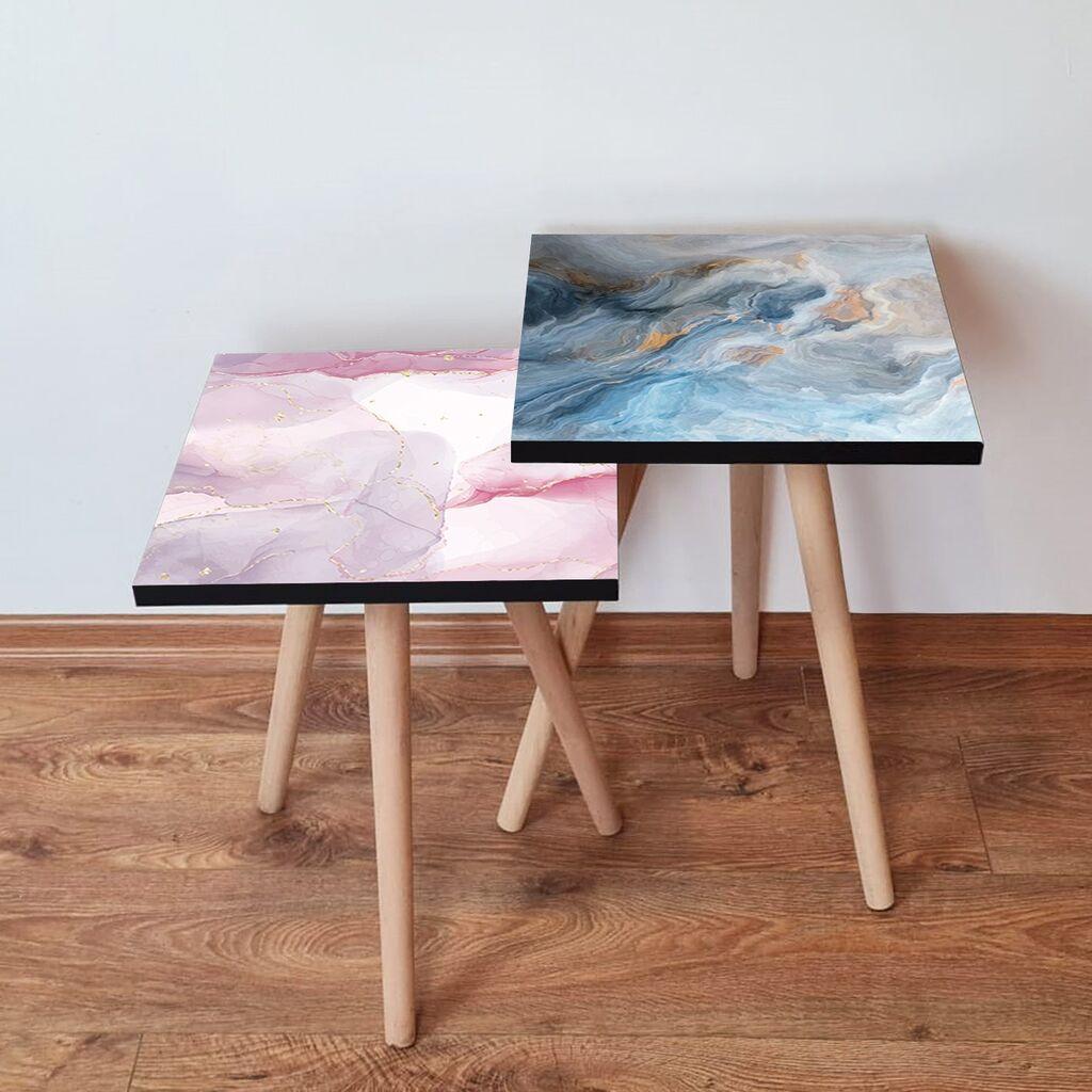 Комплет масички за кафе Hanah Home 2Shp251, 2 парчиња, светло розова