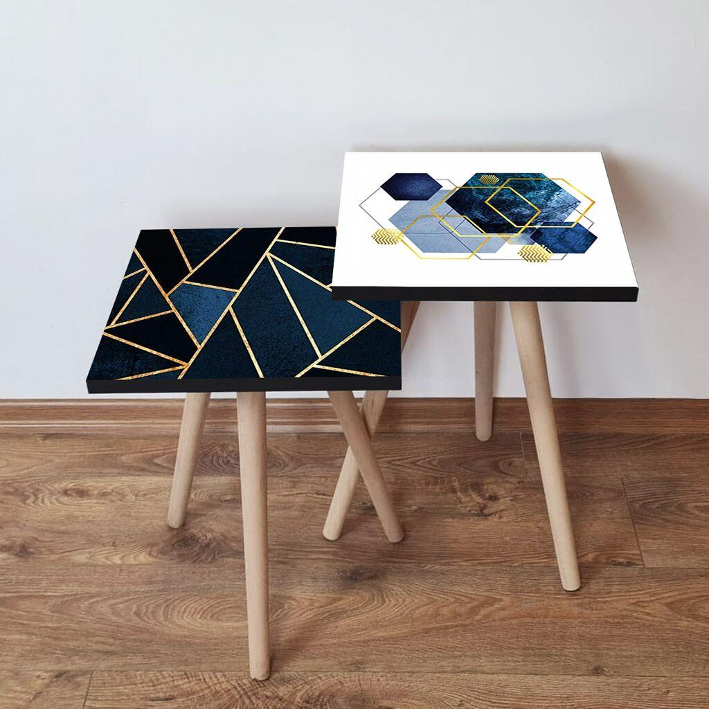 Комплет масички за кафе Hanah Home 2Shp279, 2 парчиња, шарени