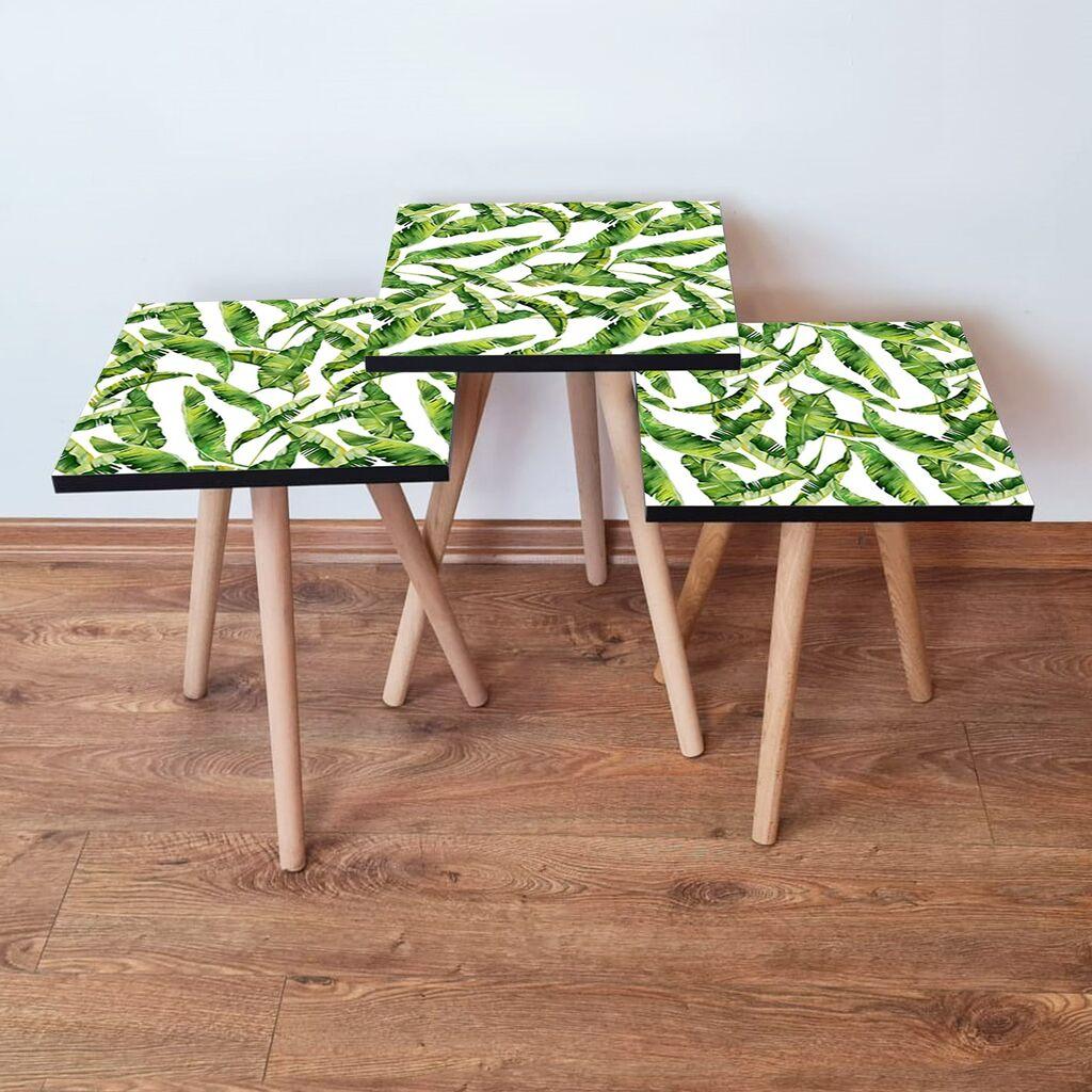 Комплет масички за кафе Hanah Home 3Shp253, 3 парчиња, шарени