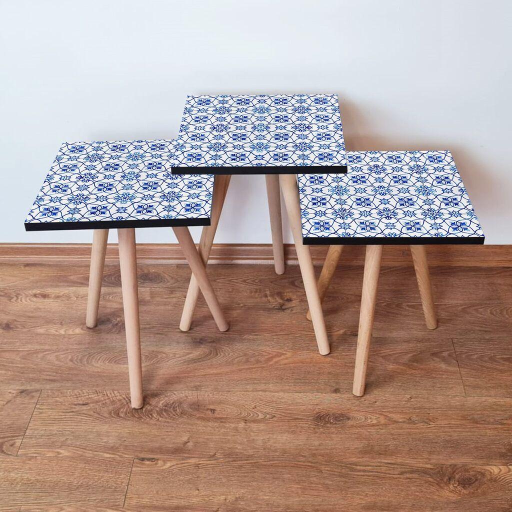 Комплет масички за кафе Hanah Home 3Shp37, 3 парчиња, шарени