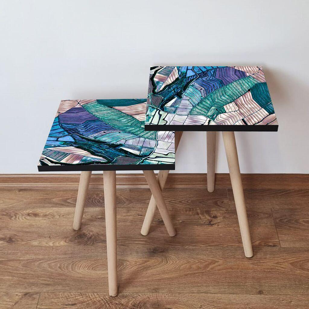 Комплет масички за кафе Hanah Home 2Shp12, 2 парчиња, шарени