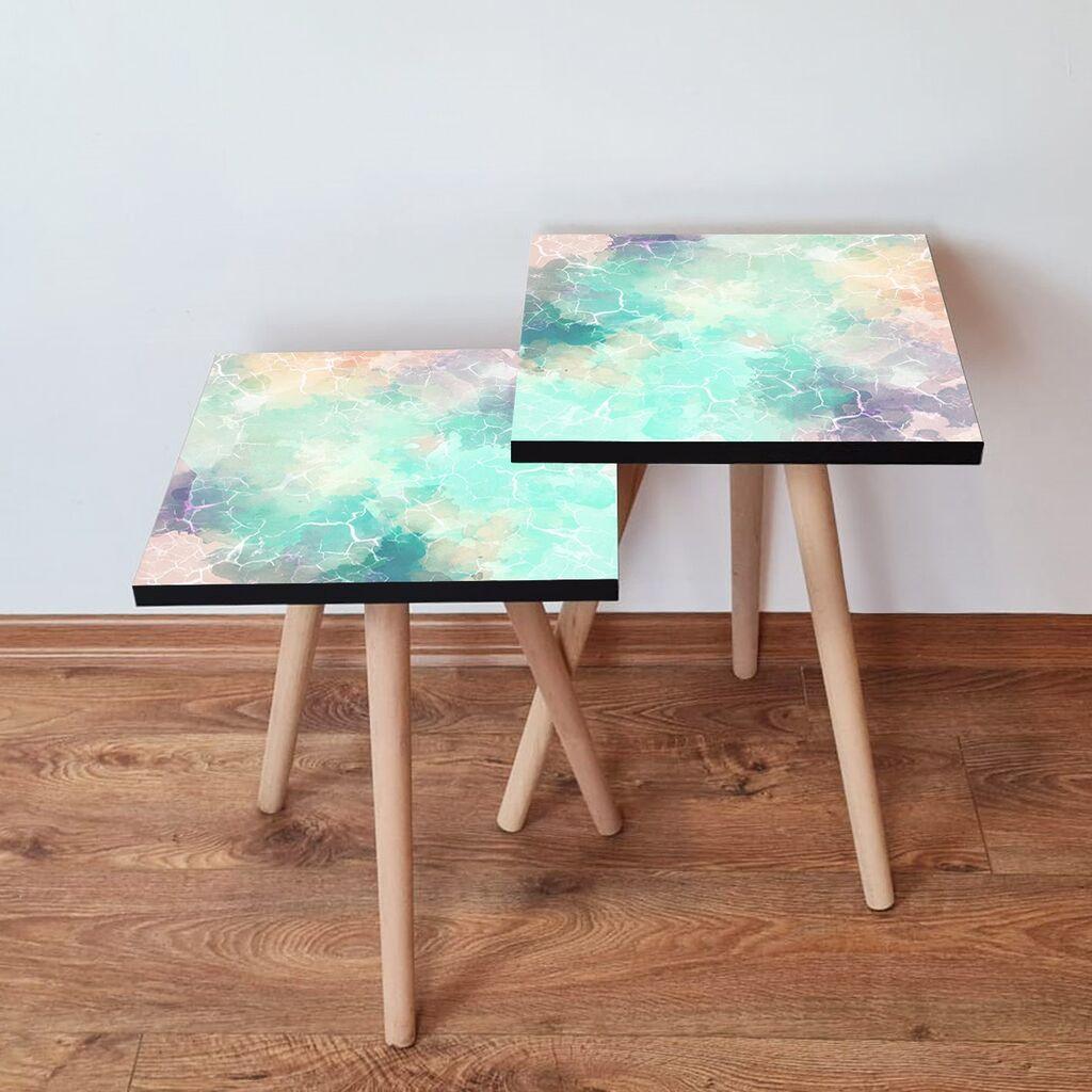 Комплет масички за кафе Hanah Home 2Shp72, 2 парчиња, сина