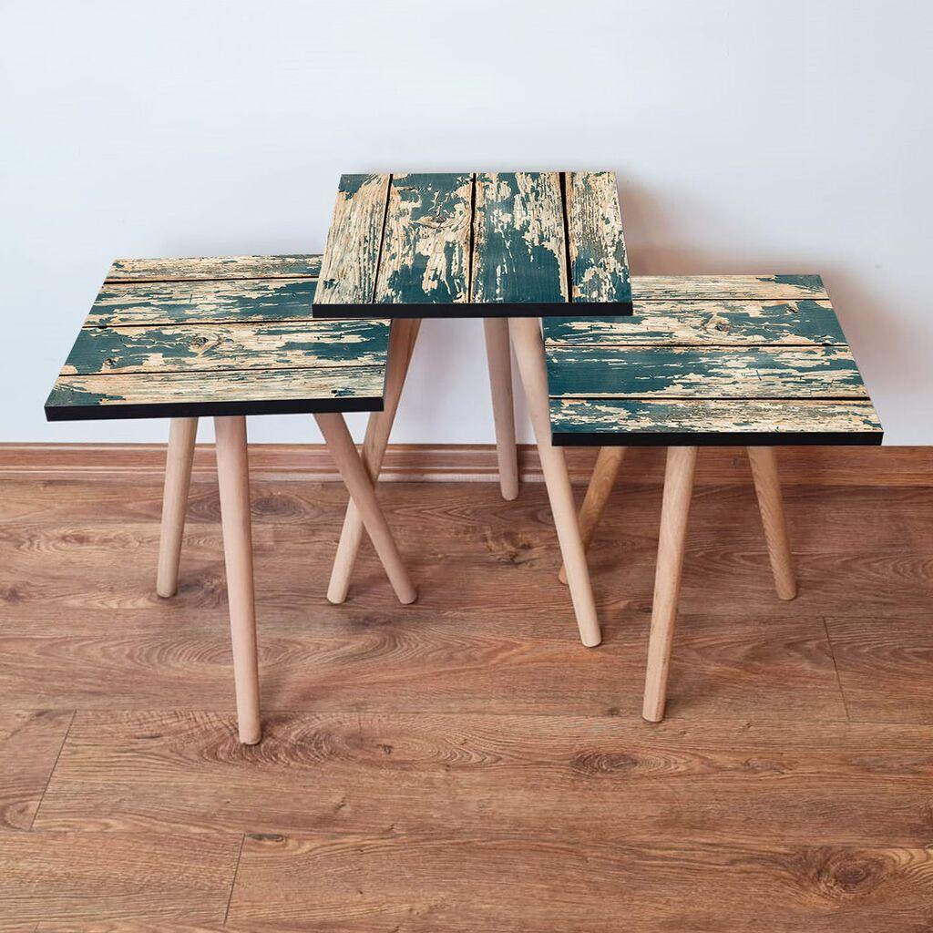 Комплет масички за кафе Hanah Home 3Shp5, 3 парчиња, шарени