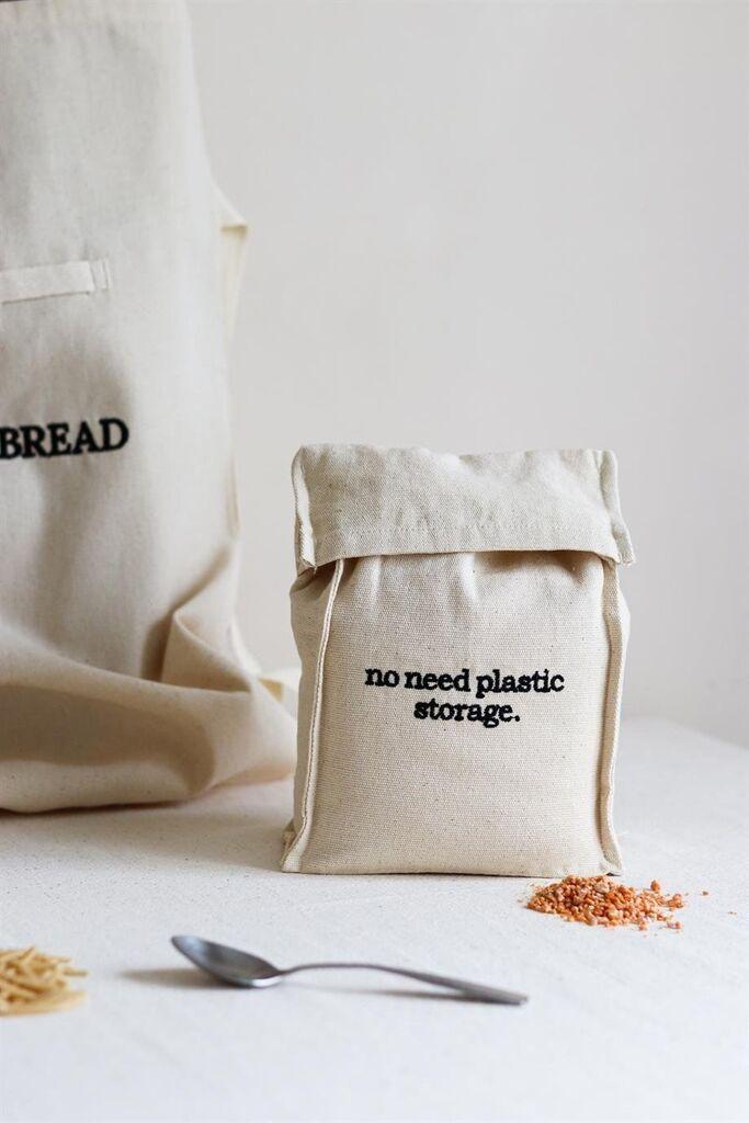 Кеса за храна Aberto Design BST030, кремаста