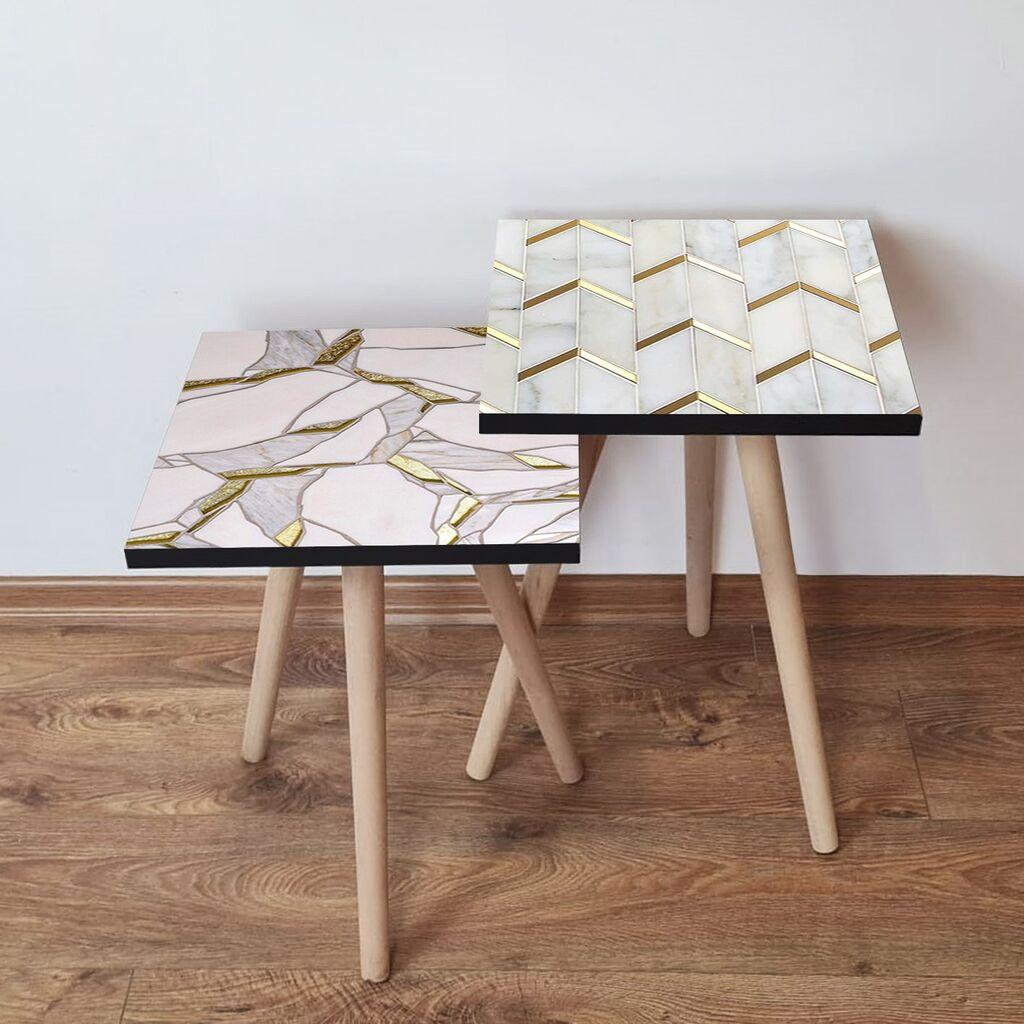 Комплет масички за кафе Hanah Home 2Shp271, 2 парчиња, шарени