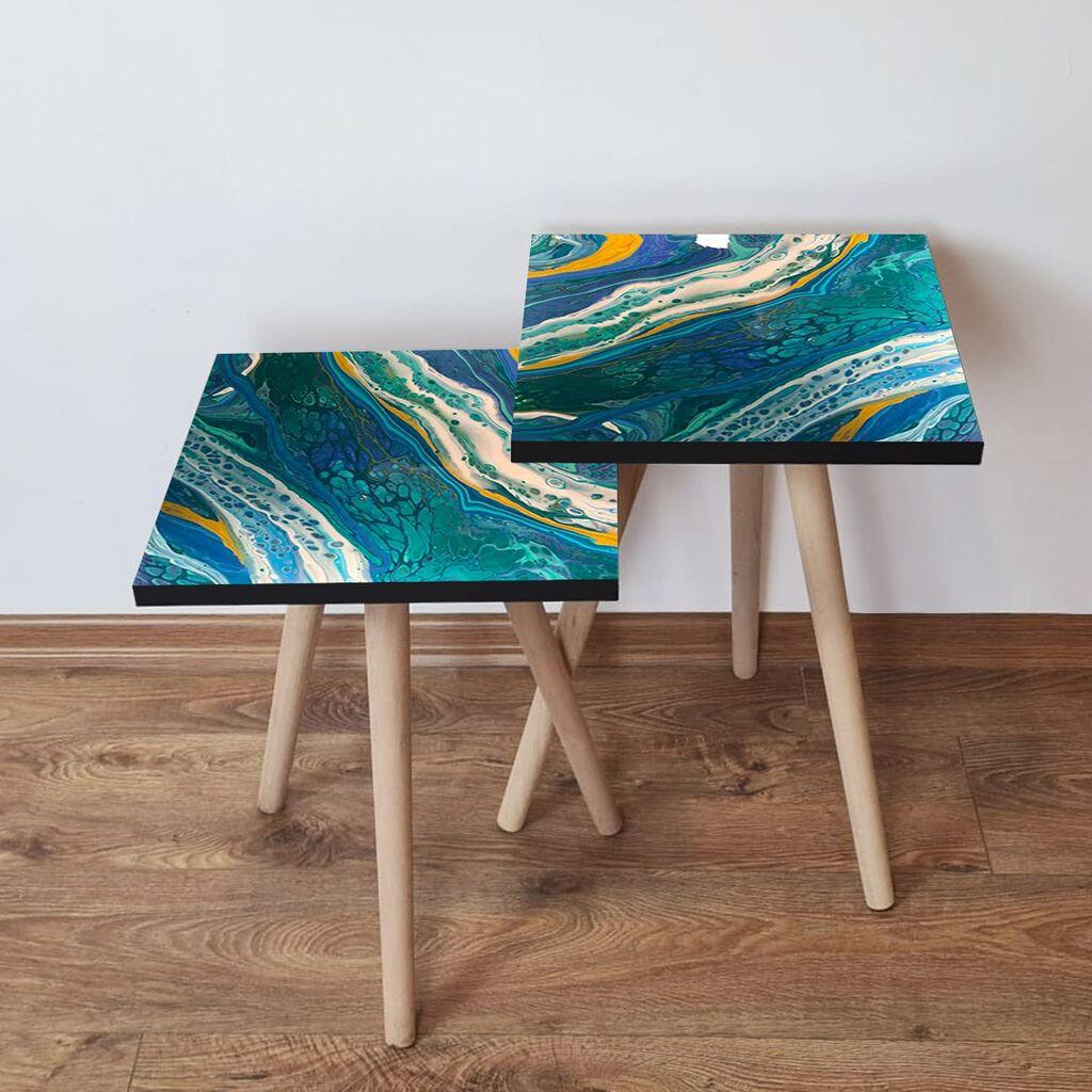 Комплет масички за кафе Hanah Home 2Shp475, 2 парчиња, сива