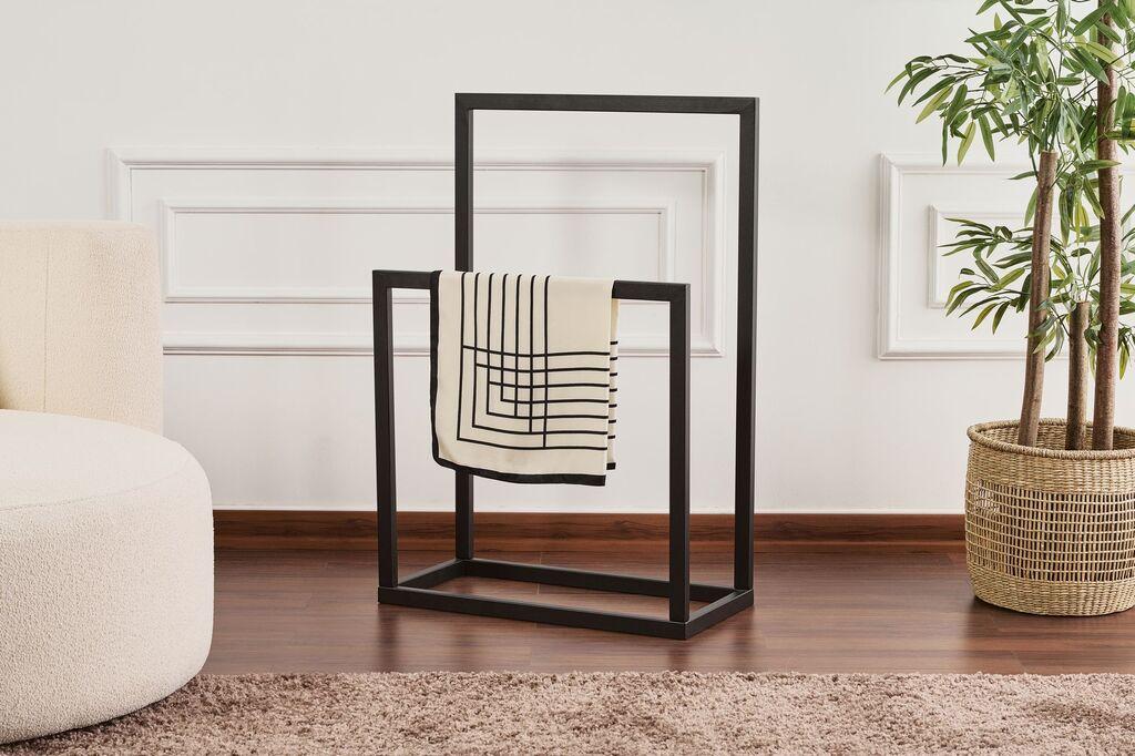 Поставка за гардеробер Hanah Home Ged-032, 25x60x90 см, црна