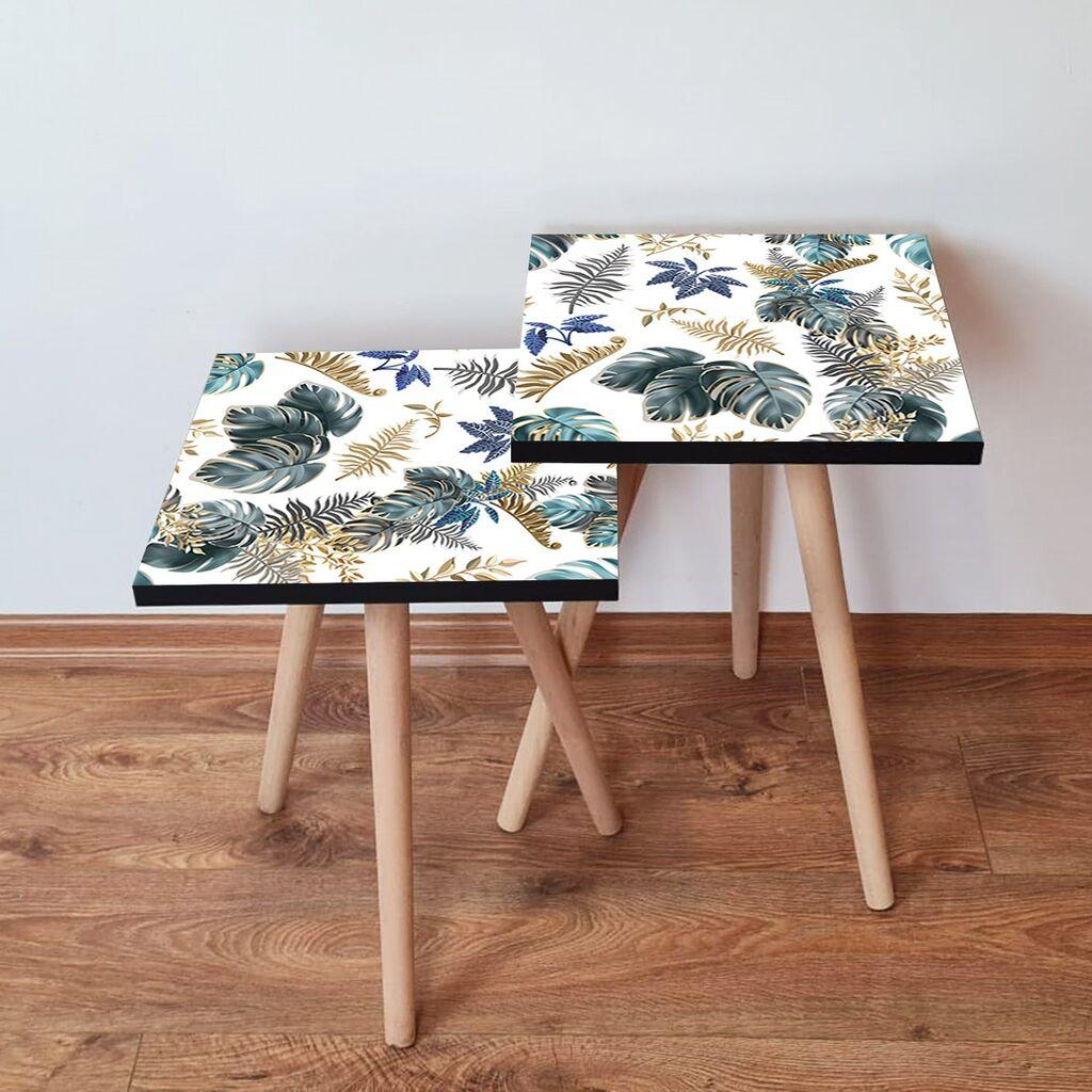 Комплет масички за кафе Hanah Home 2Shp54, 2 парчиња, шарени