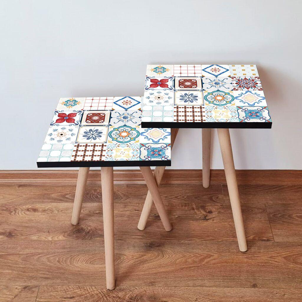 Комплет масички за кафе Hanah Home 2Shp356, 2 парчиња, кафеава