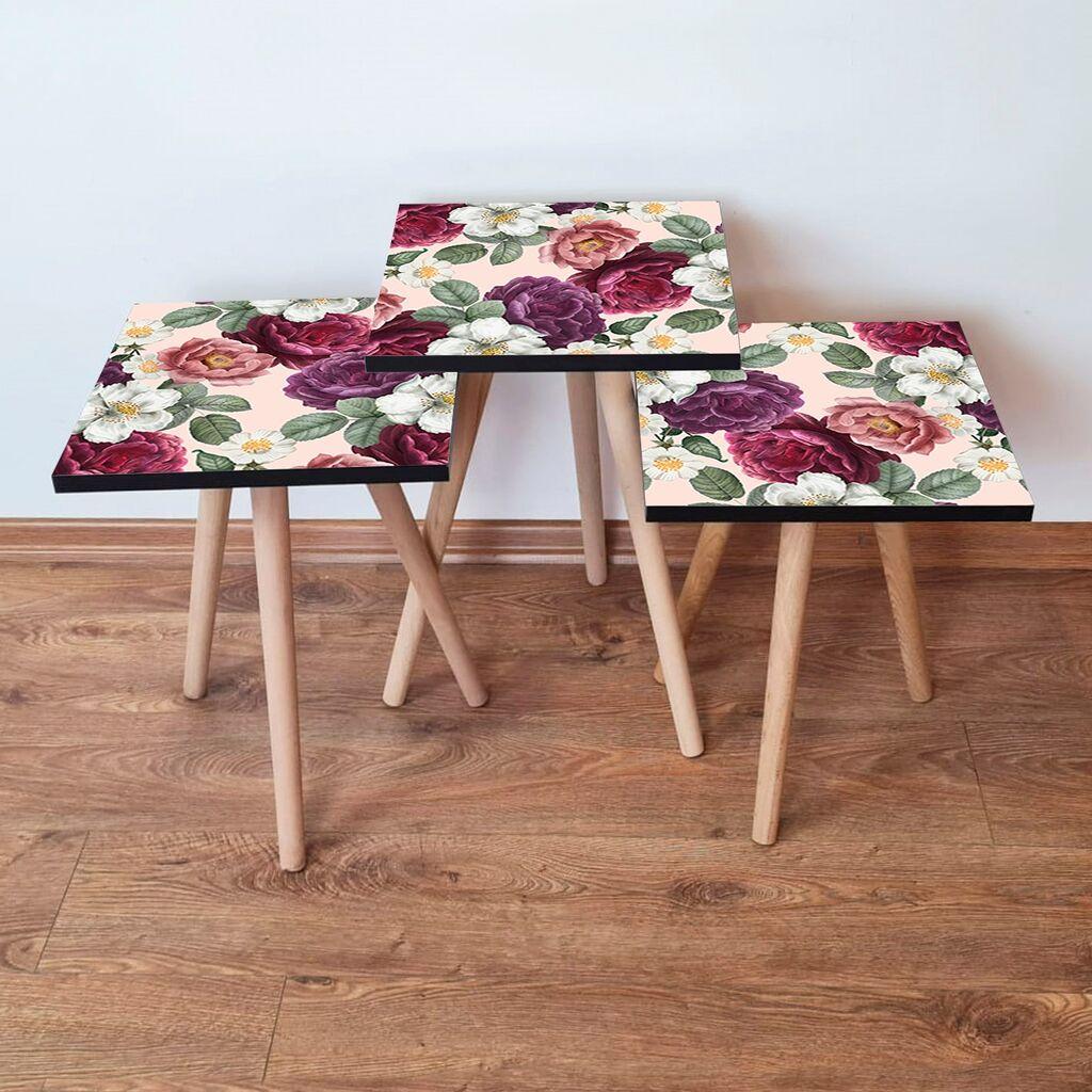 Комплет масички за кафе Hanah Home 3Shp174, 3 парчиња, шарени