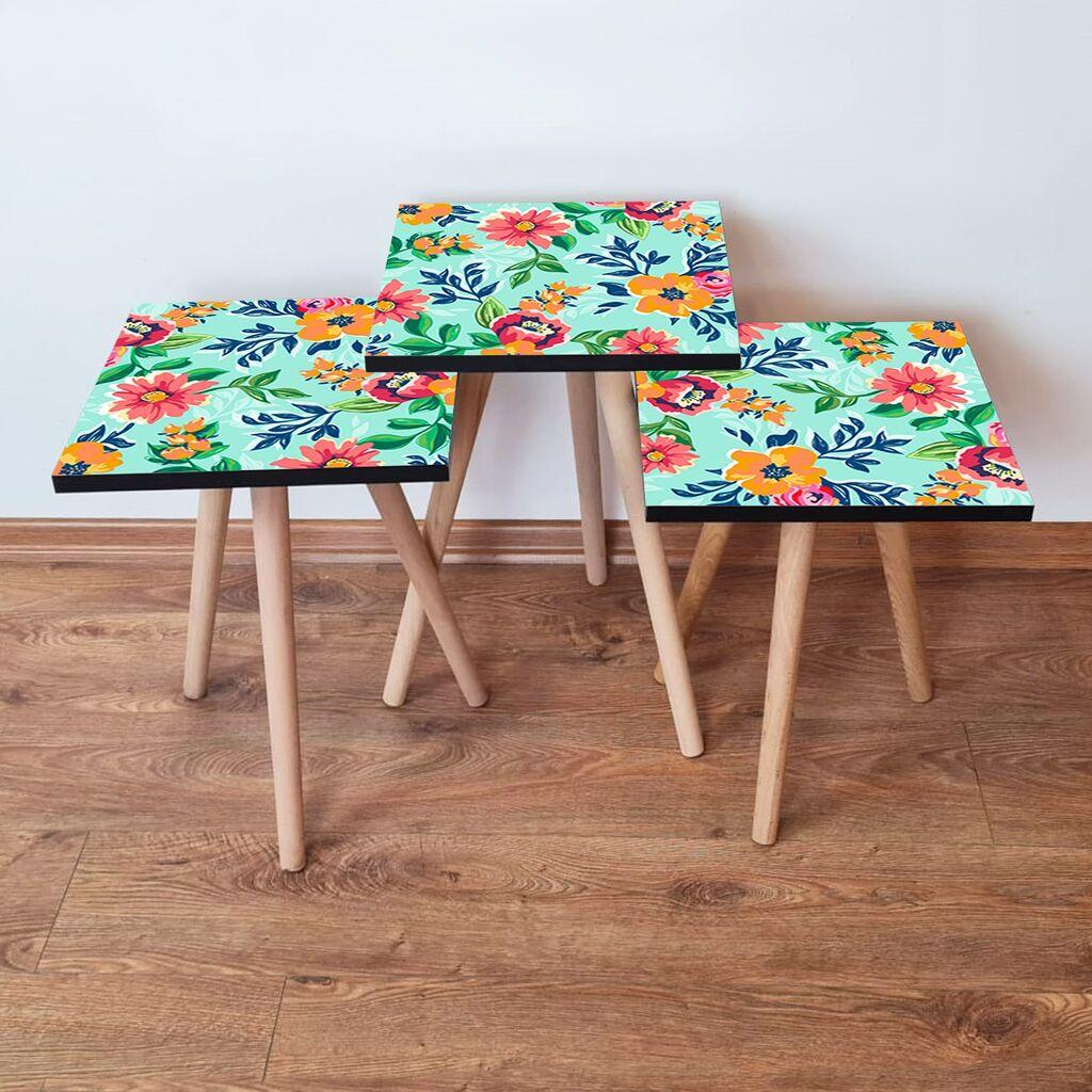 Комплет масички за кафе Hanah Home 3Shp196, 3 парчиња, шарени