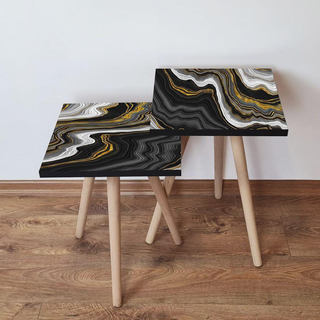 Комплет масички за кафе Hanah Home 2Shp146, 2 парчиња, каки боја