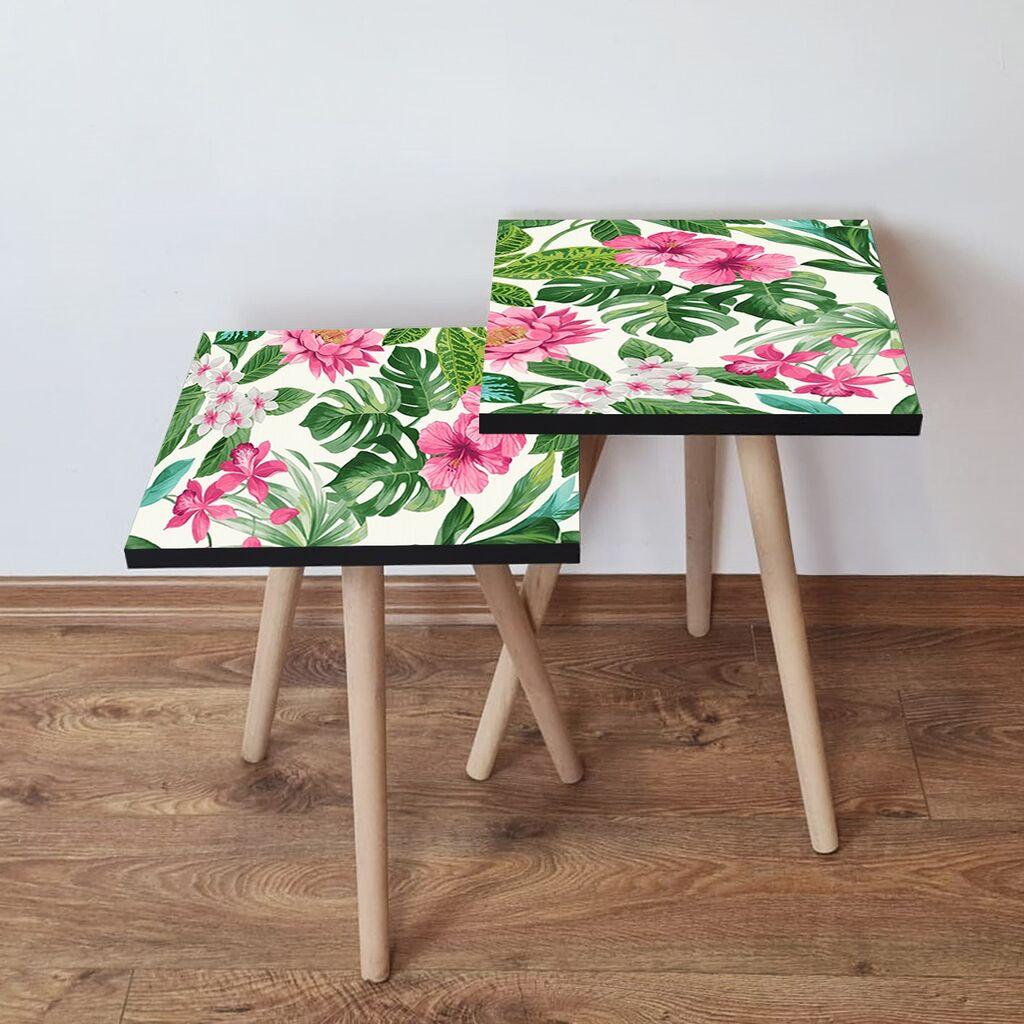 Комплет масички за кафе Hanah Home 2Shp63, 2 парчиња, шарени