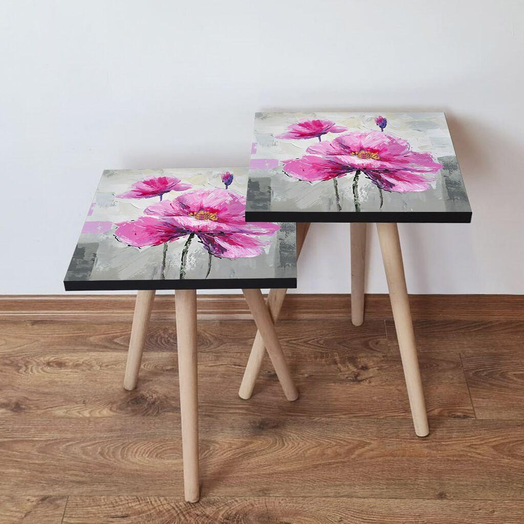 Комплет масички за кафе Hanah Home 2Shp462, 2 парчиња, шарени