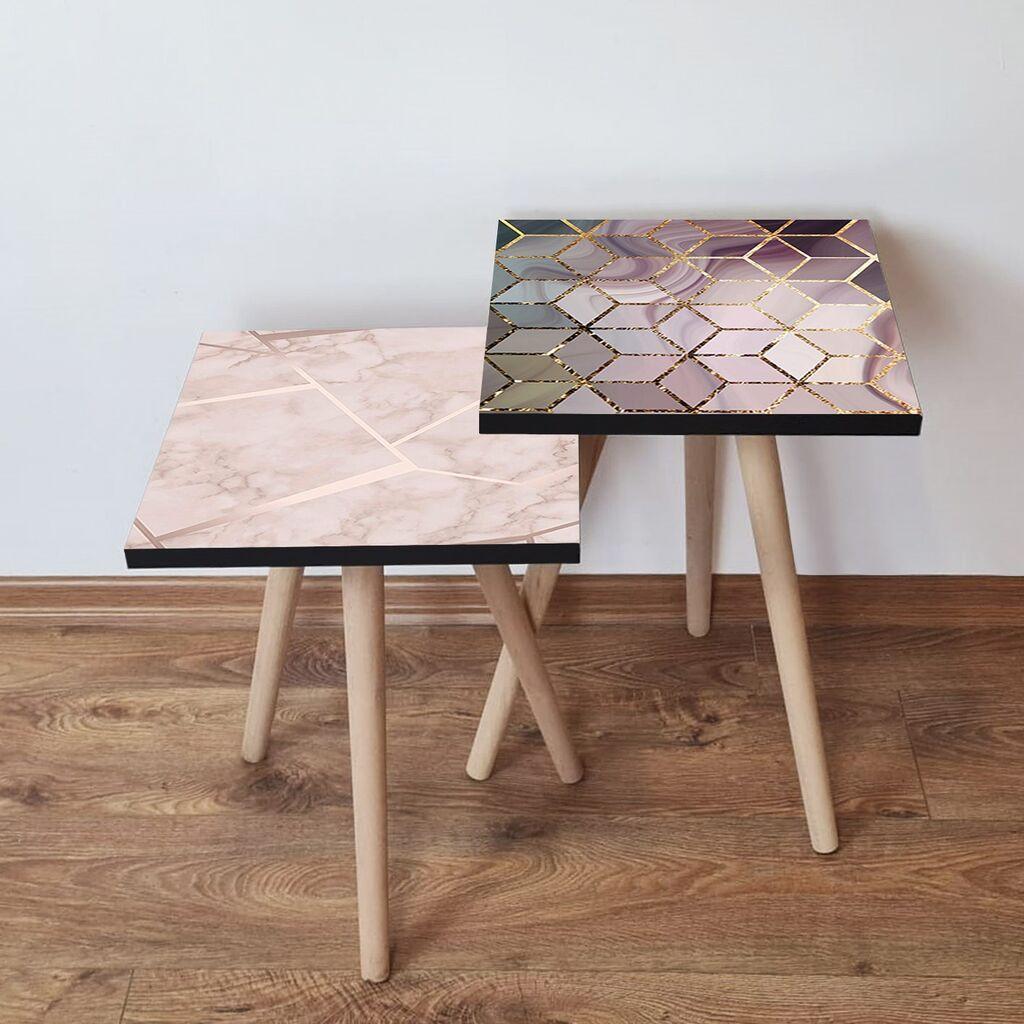 Комплет масички за кафе Hanah Home Club 2Shp242, 2 парчиња, Rosie