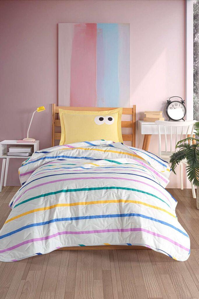 Комплет навлака за јорган и перница L'essentiel Maison, смешна, 160x220 см, жолта