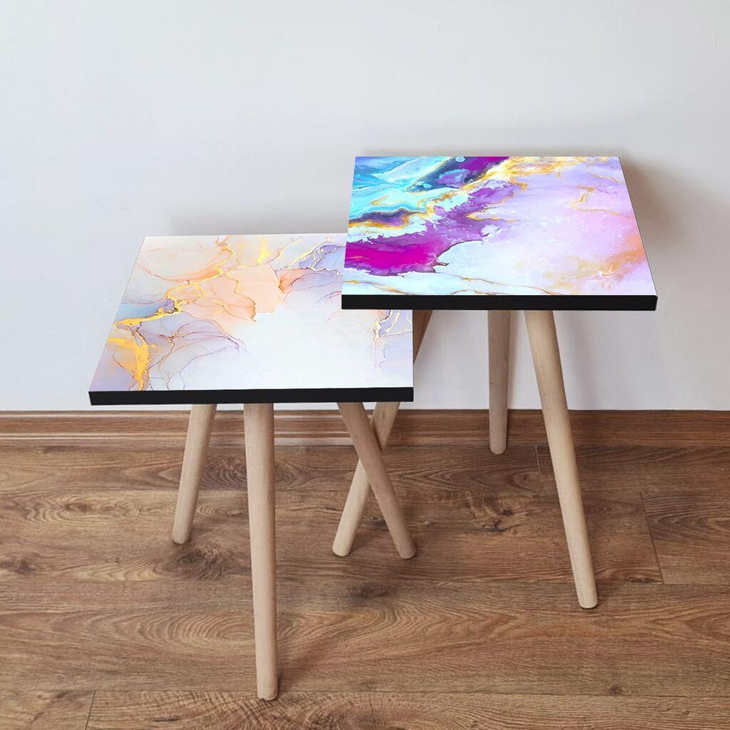 Комплет масички за кафе Hanah Home 2Shp290, 2 парчиња, сина