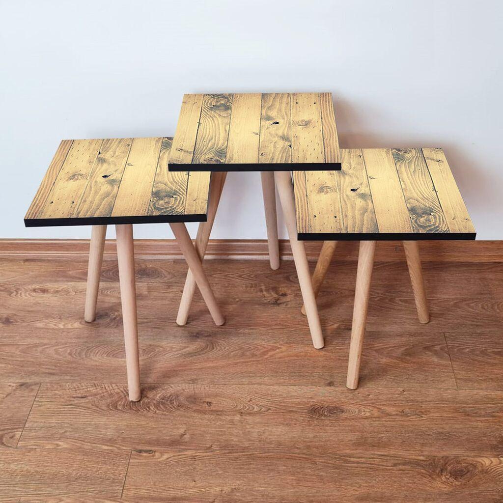 Комплет масички за кафе Hanah Home 3Shp352, 3 парчиња, кафеава