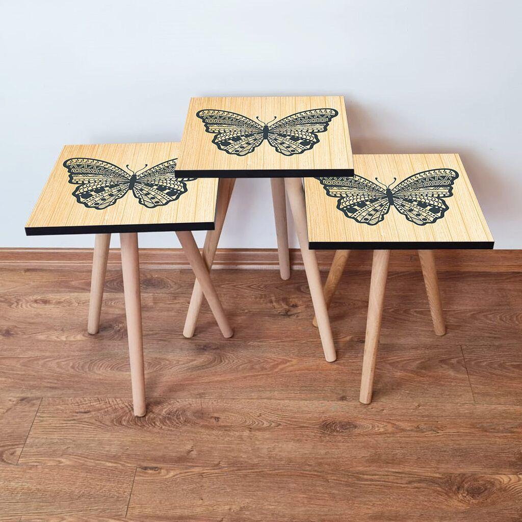 Комплет масички за кафе Hanah Home 3Shp13, 3 парчиња, шарени