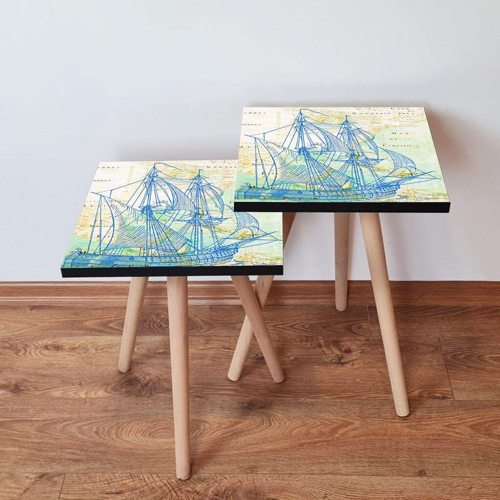 Комплет масички за кафе Hanah Home 2Shp441, 2 парчиња, шарени