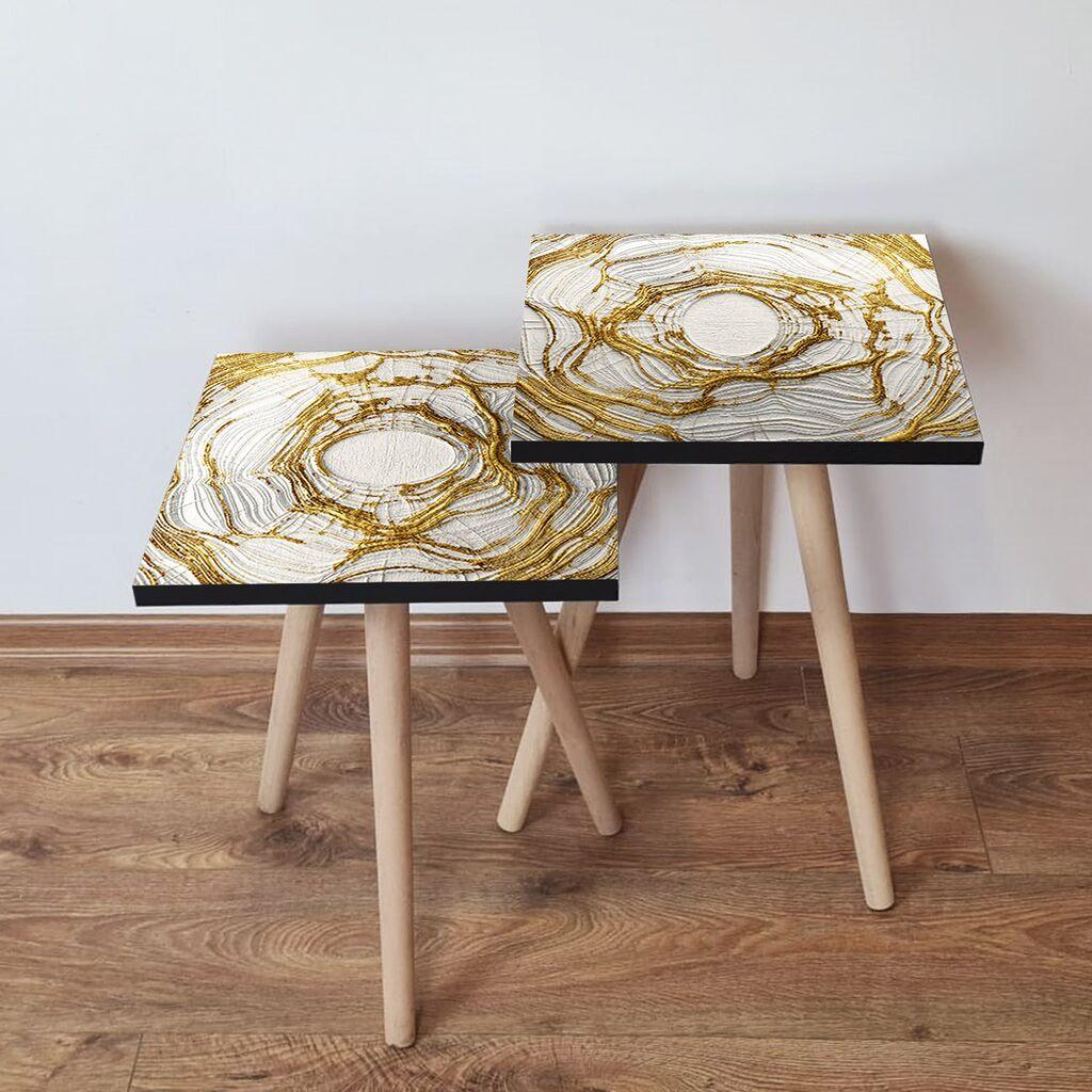 Комплет масички за кафе Hanah Home 2Shp99, 2 парчиња, шарени