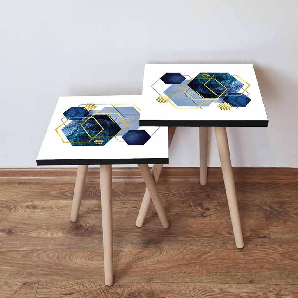 Комплет масички за кафе Hanah Home 2Shp430, 2 парчиња, шарени