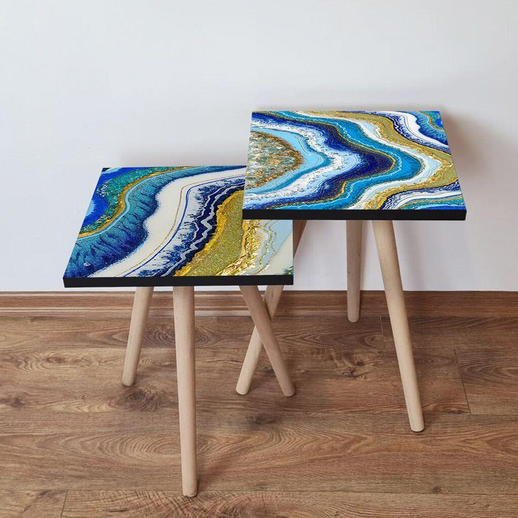 Комплет масички за кафе Hanah Home 2Shp339, 2 парчиња, шарени