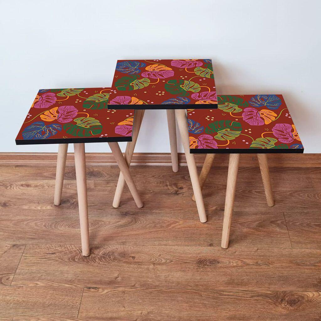 Комплет масички за кафе Hanah Home 3Shp140, 3 парчиња, шарени