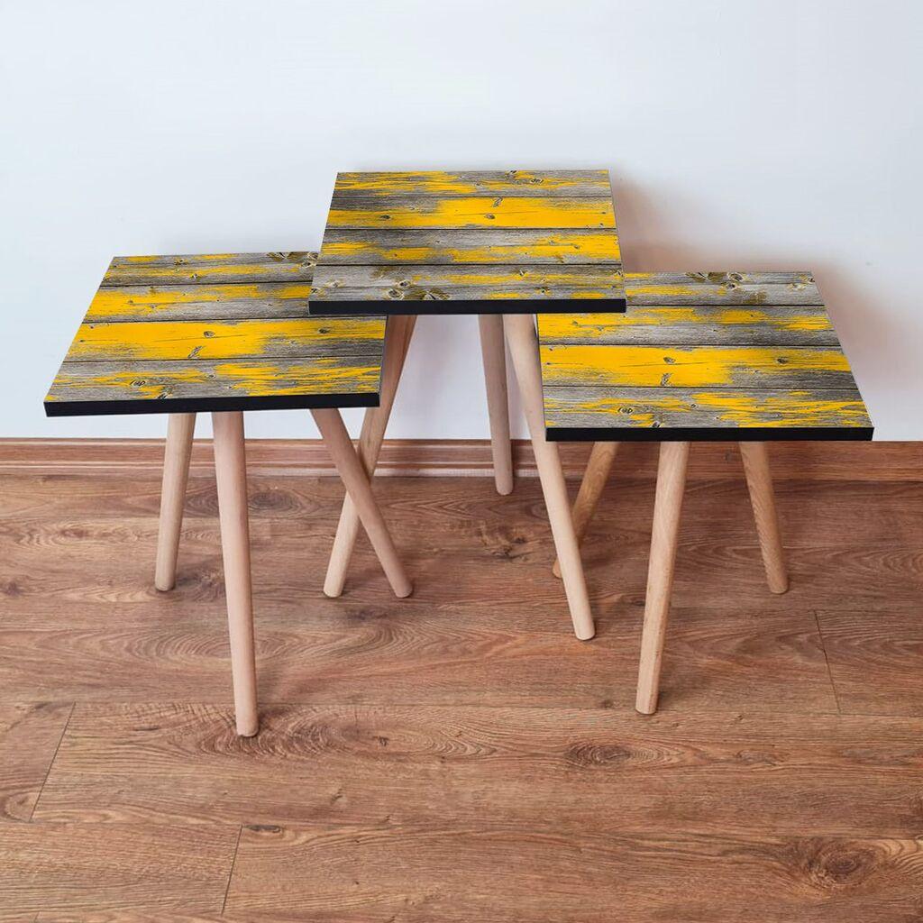 Комплет масички за кафе Hanah Home 3Shp380, 3 парчиња, шарени