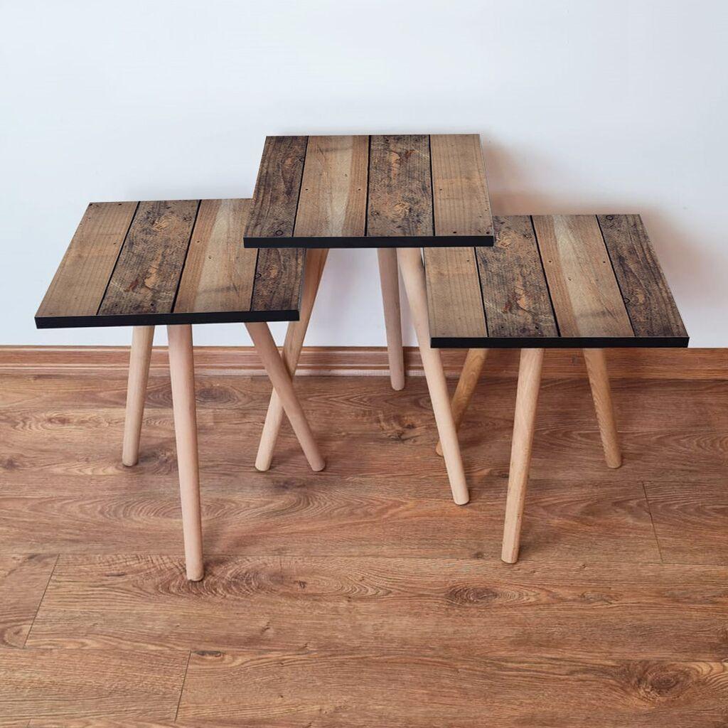 Комплет масички за кафе Hanah Home 3Shp355, 3 парчиња, кафеава