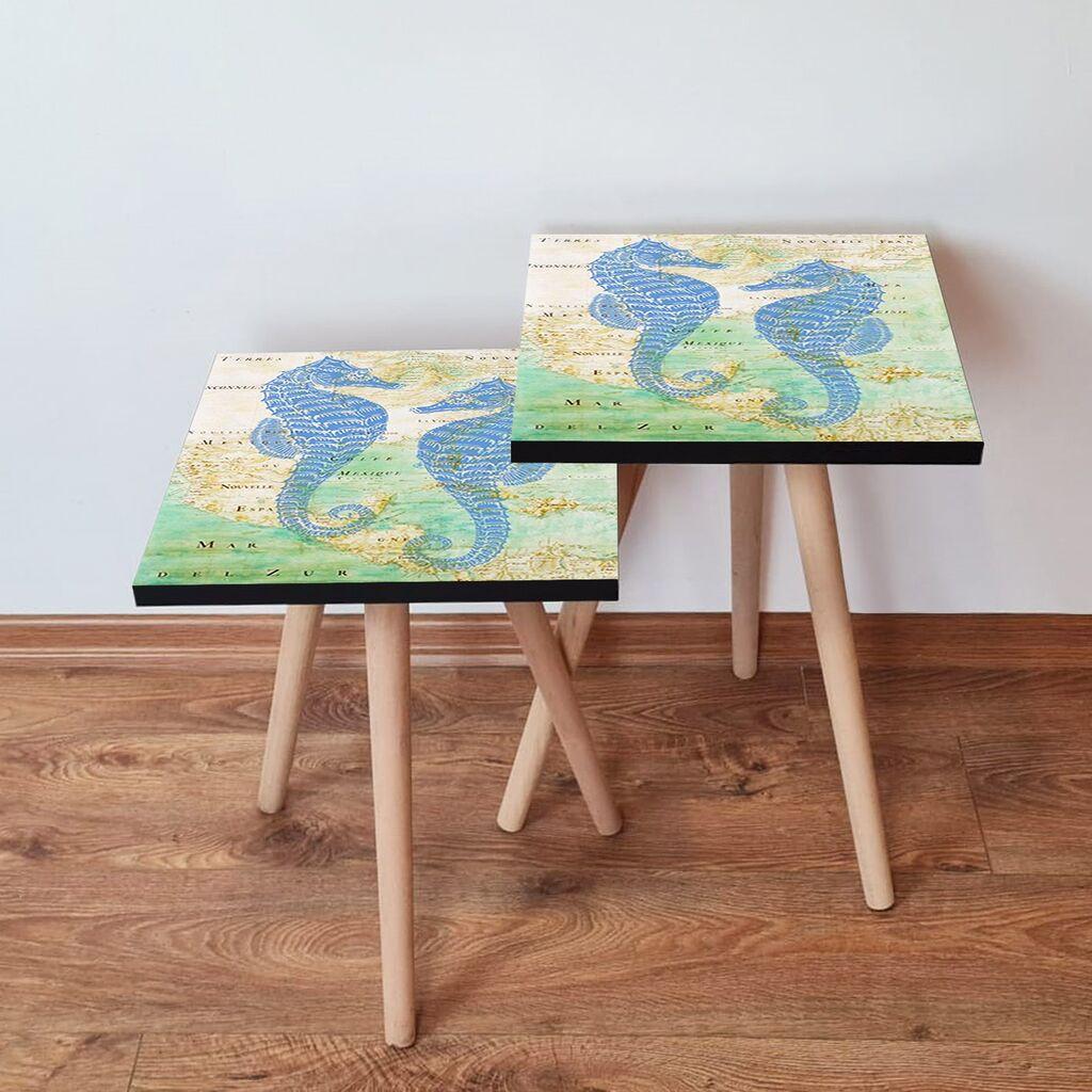 Комплет масички за кафе Hanah Home 2Shp442, 2 парчиња, шарени