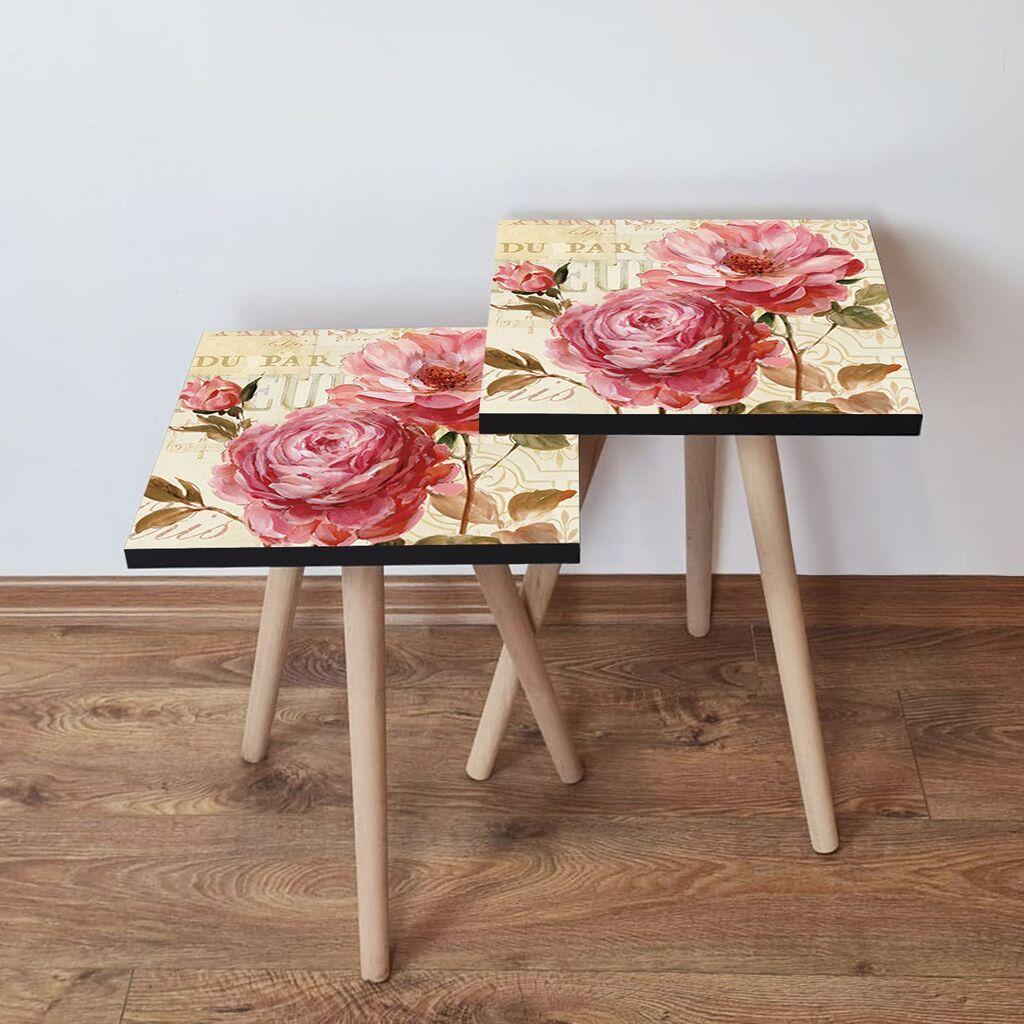 Комплет масички за кафе Hanah Home 2Shp452, 2 парчиња, шарени