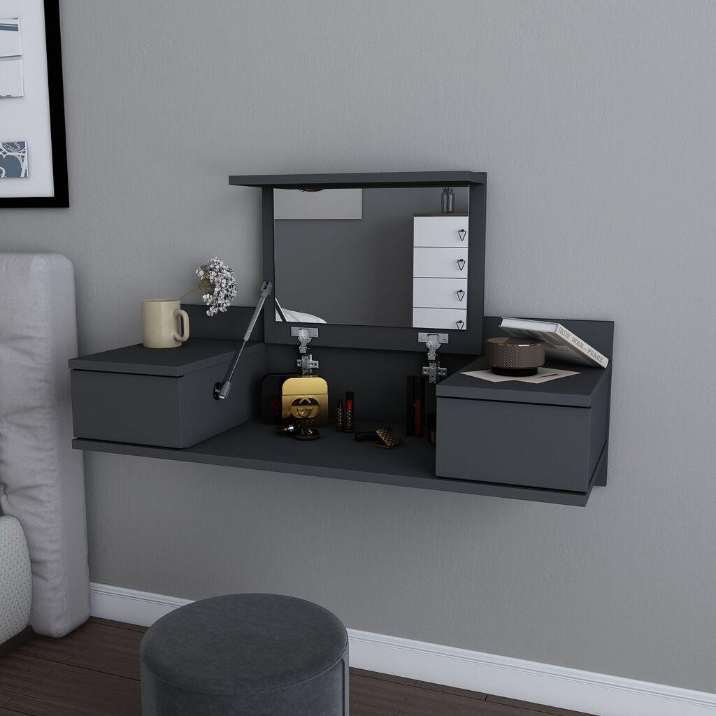 Hanah Home  Mаса За Шминкање Zenn 100X62X38,9 Cm Антрацит