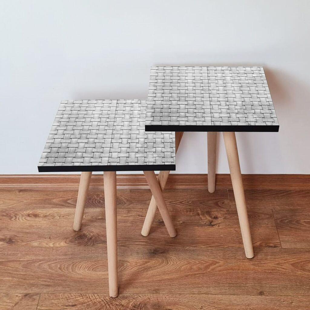 Комплет масички за кафе Hanah Home 2Shp377, 2 парчиња, црна