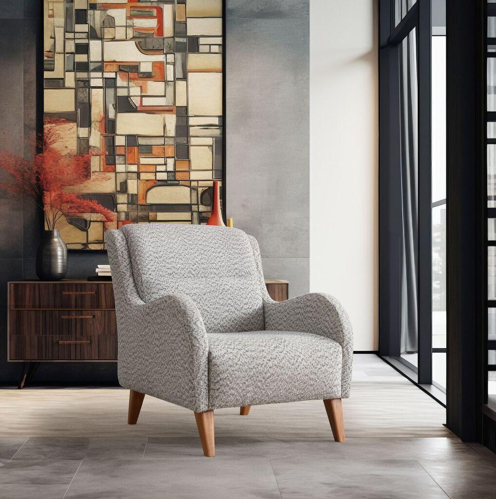 Фотелја Atelier del Sofa Nice Bergere, сива