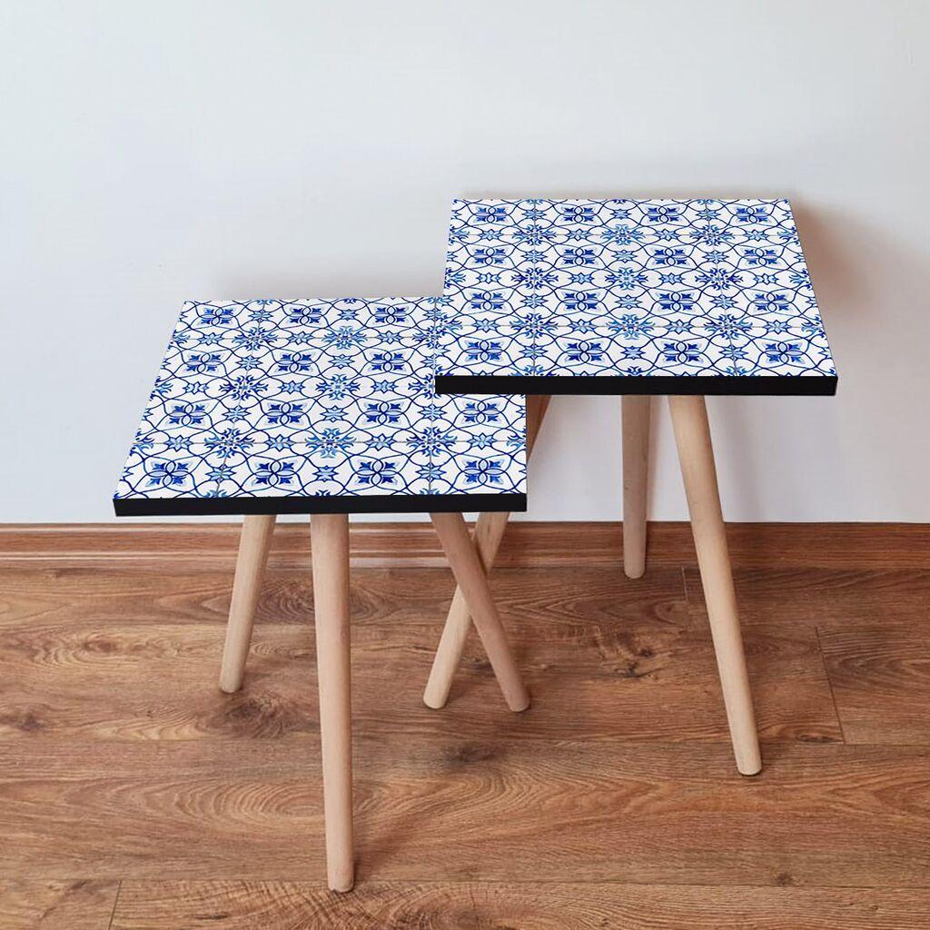 Комплет масички за кафе Hanah Home 2Shp380, 2 парчиња, шарени