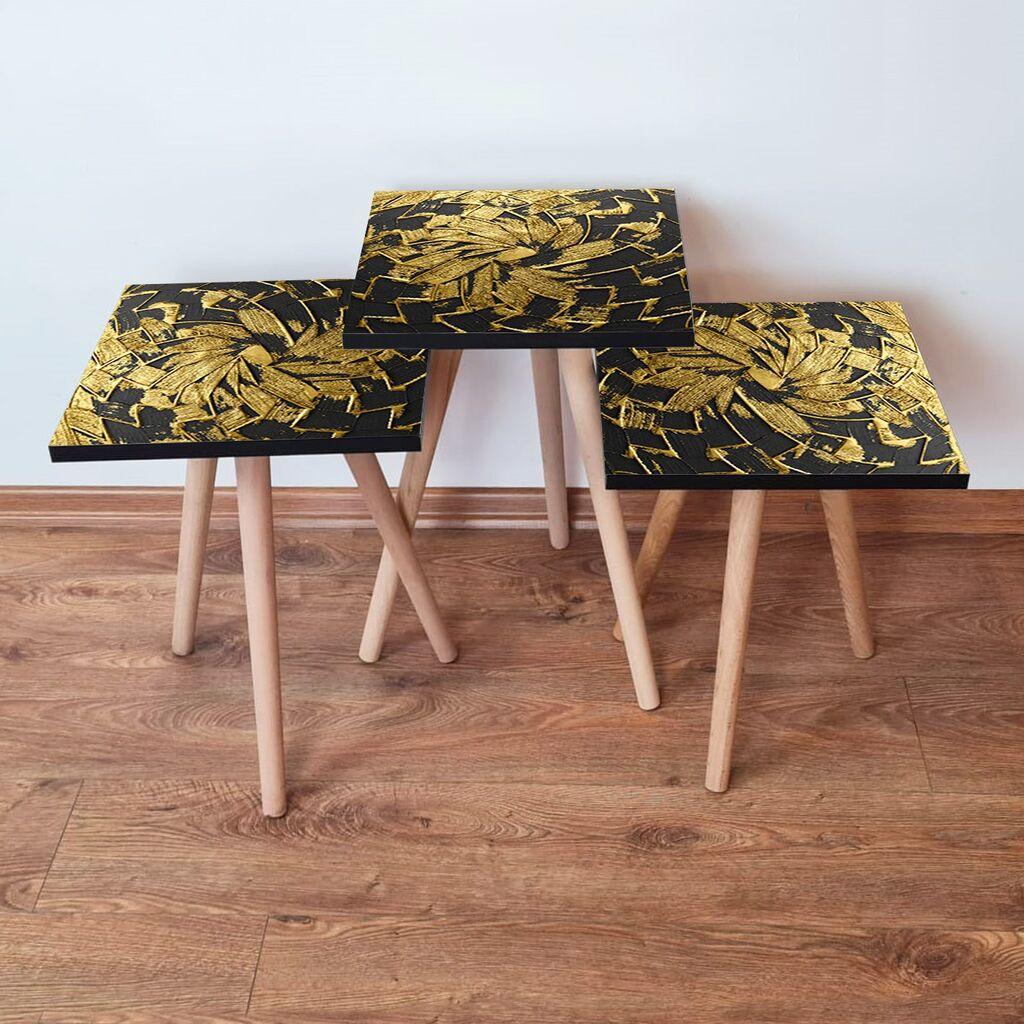 Комплет масички за кафе Hanah Home 3Shp93, 3 парчиња, шарени