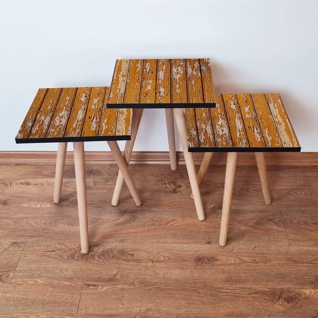 Комплет масички за кафе Hanah Home 3Shp343, 3 парчиња, портокалова