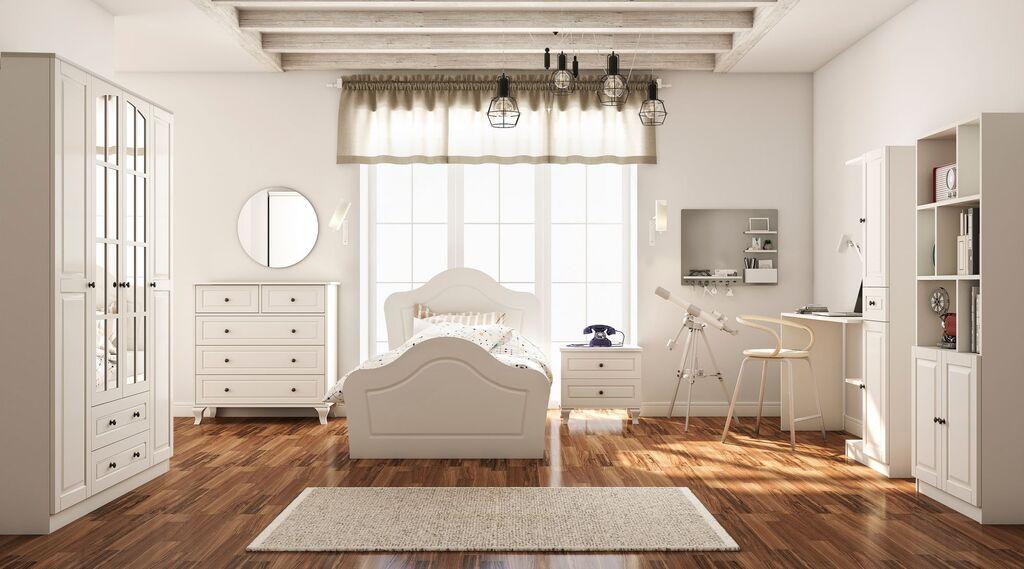 Комплет мебел за спална соба Hanah Home RB-014, бел