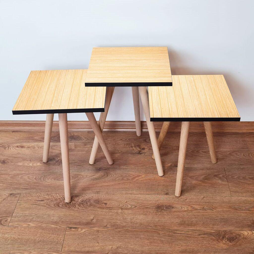 Комплет масички за кафе Hanah Home 3Shp118, 3 парчиња, светло розова