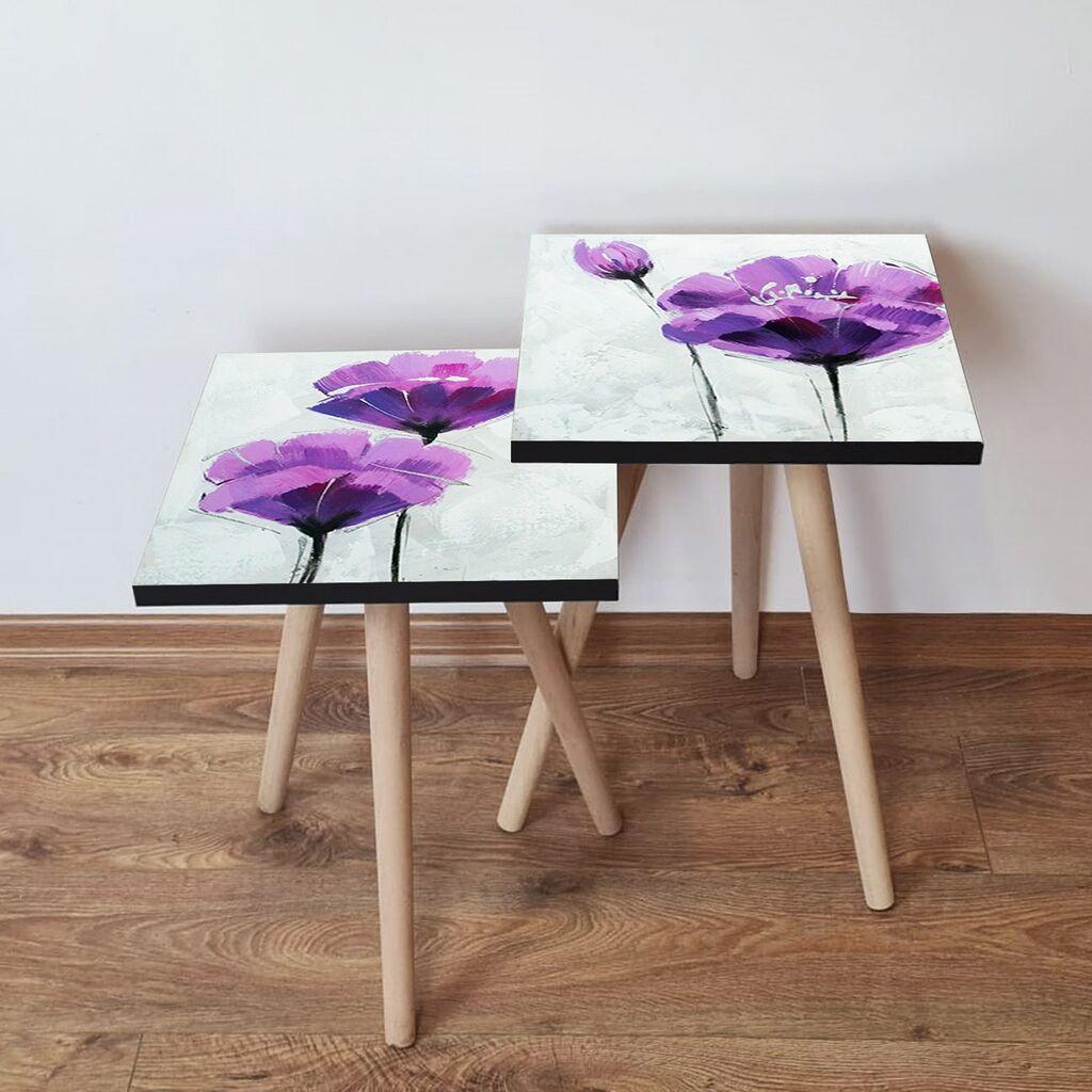 Комплет масички за кафе Hanah Home 2Shp303, 2 парчиња, шарени