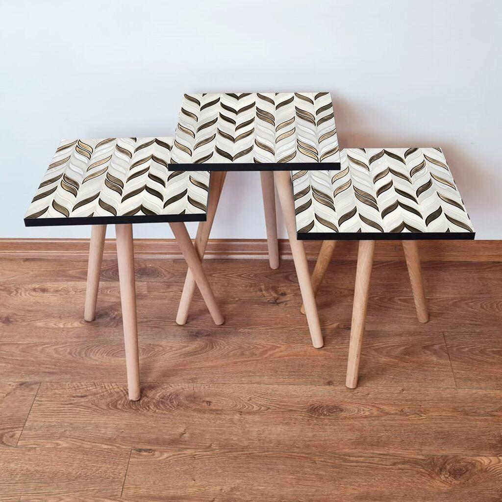 Комплет масички за кафе Hanah Home 3Shp268, 3 парчиња, шарени