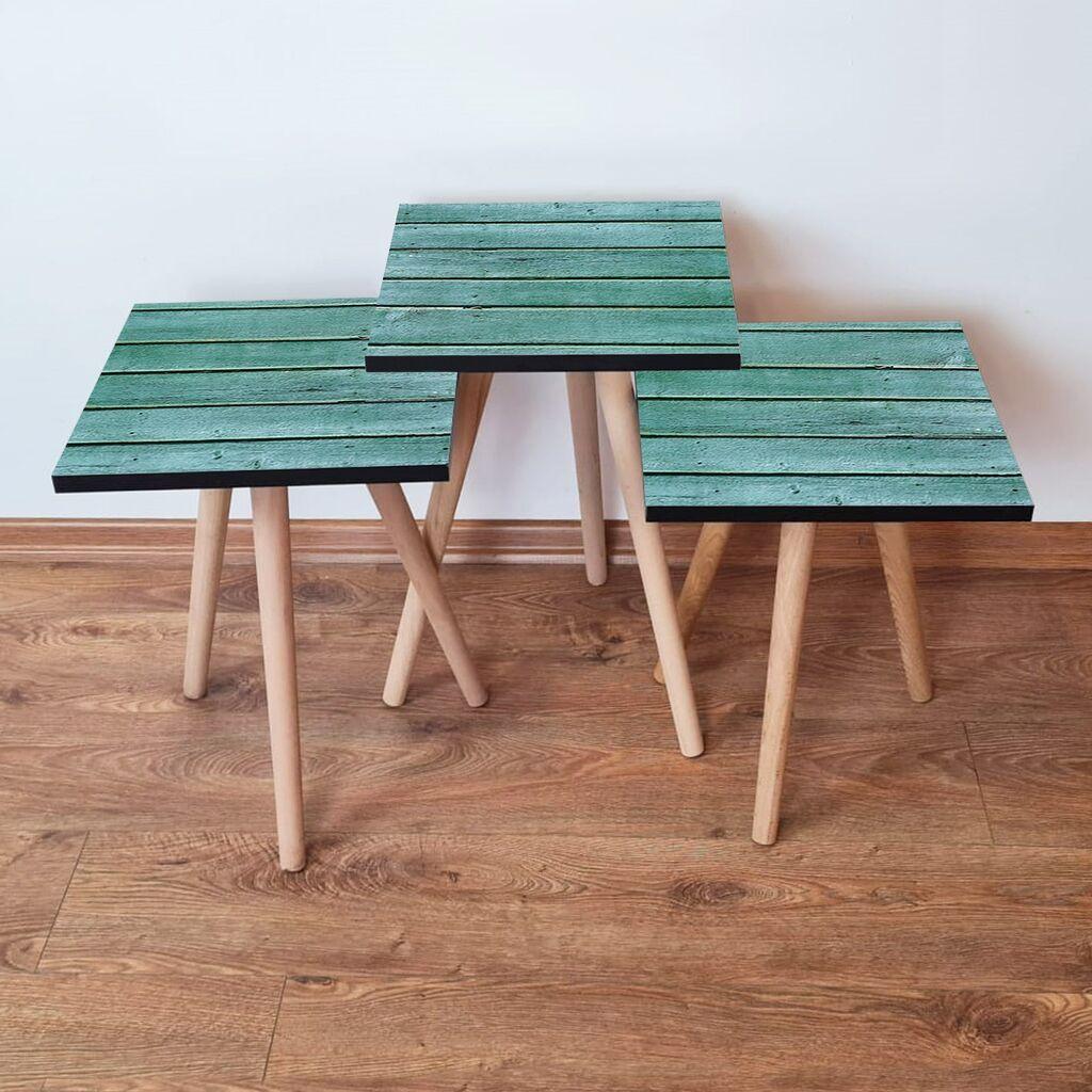 Комплет масички за кафе Hanah Home 3Shp116, 3 парчиња, сина