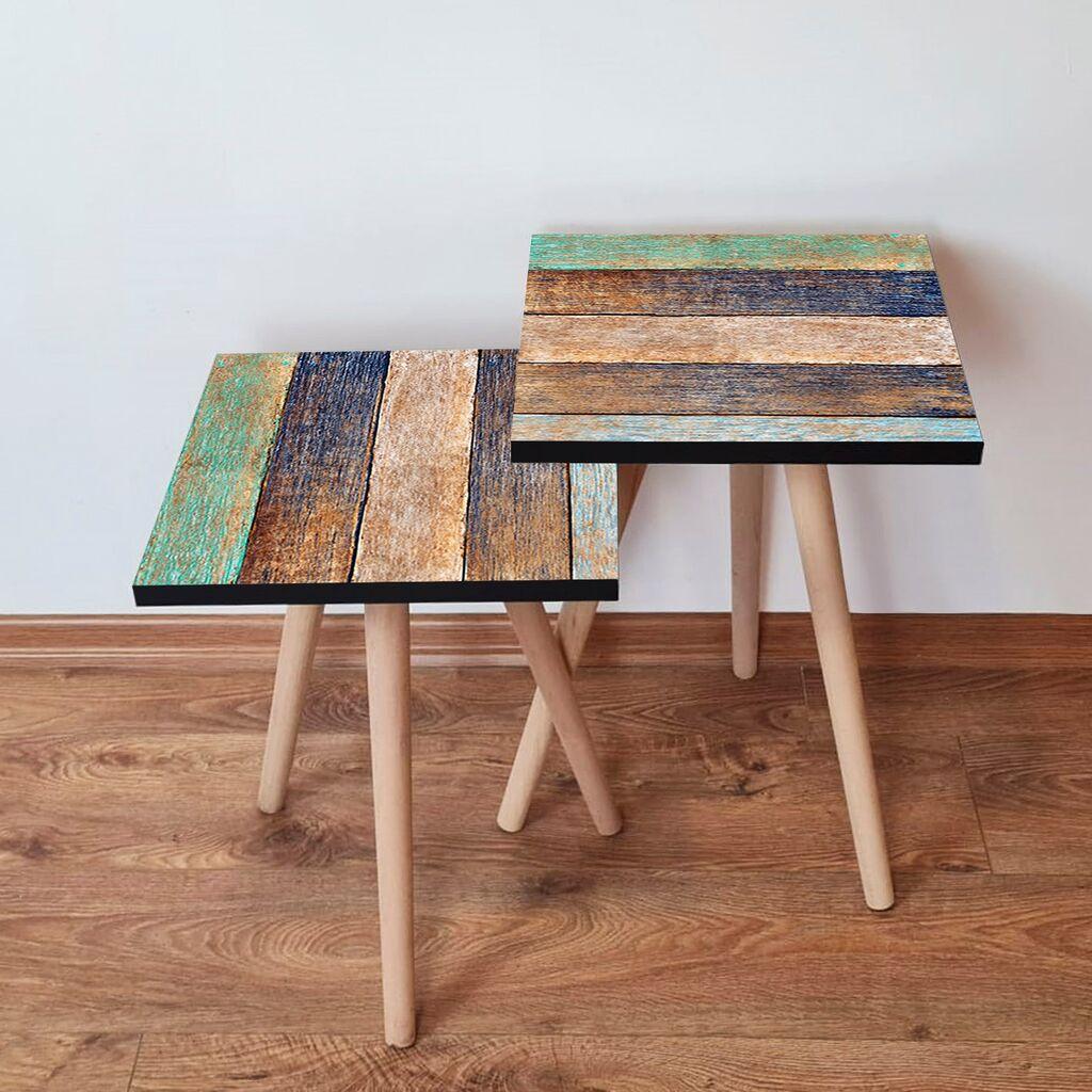 Комплет масички за кафе Hanah Home 2Shp85, 2 парчиња, шарени